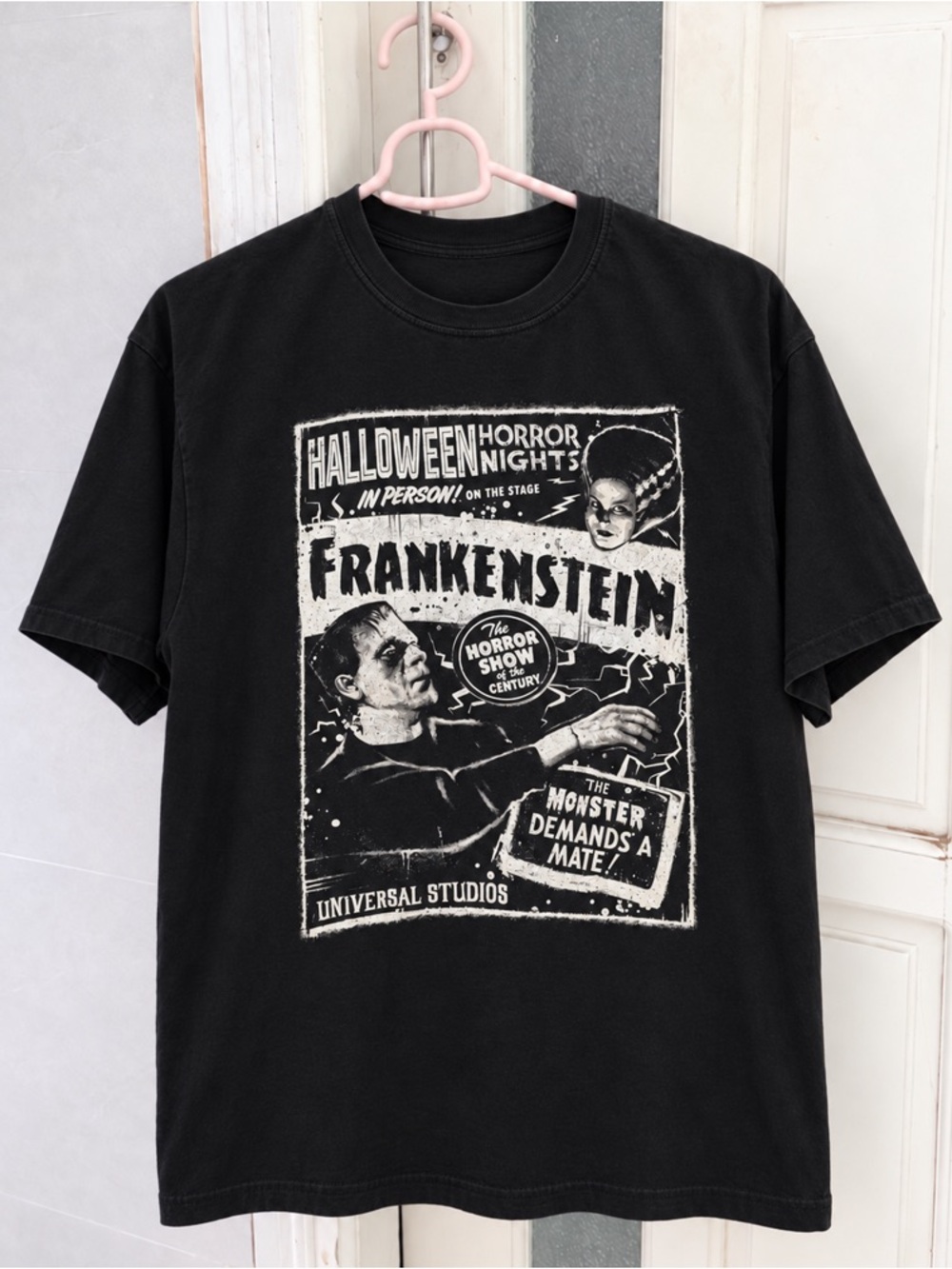 Universal Halloween Horror Nights Frankenstein Graphic Tee - Black